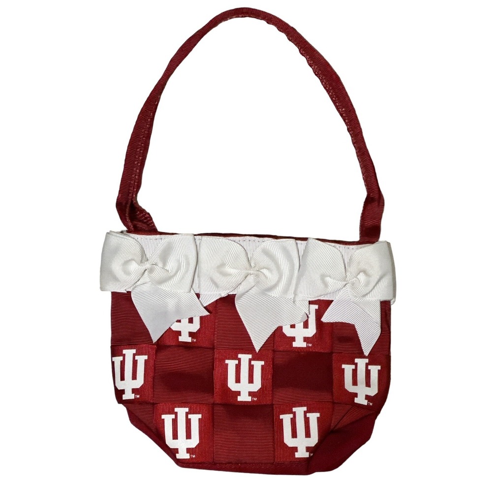 Indiana University Hoosiers Tessuta Woven Small One Handle Mini Bag Purse